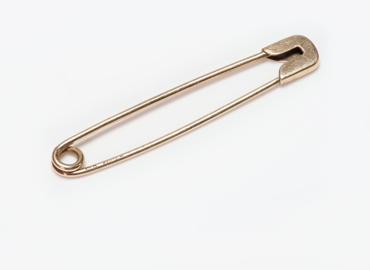 Vintage Cartier 14K Gold Safety Pin