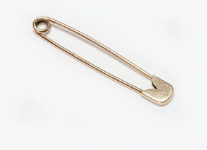 Vintage Cartier 14K Gold Safety Pin