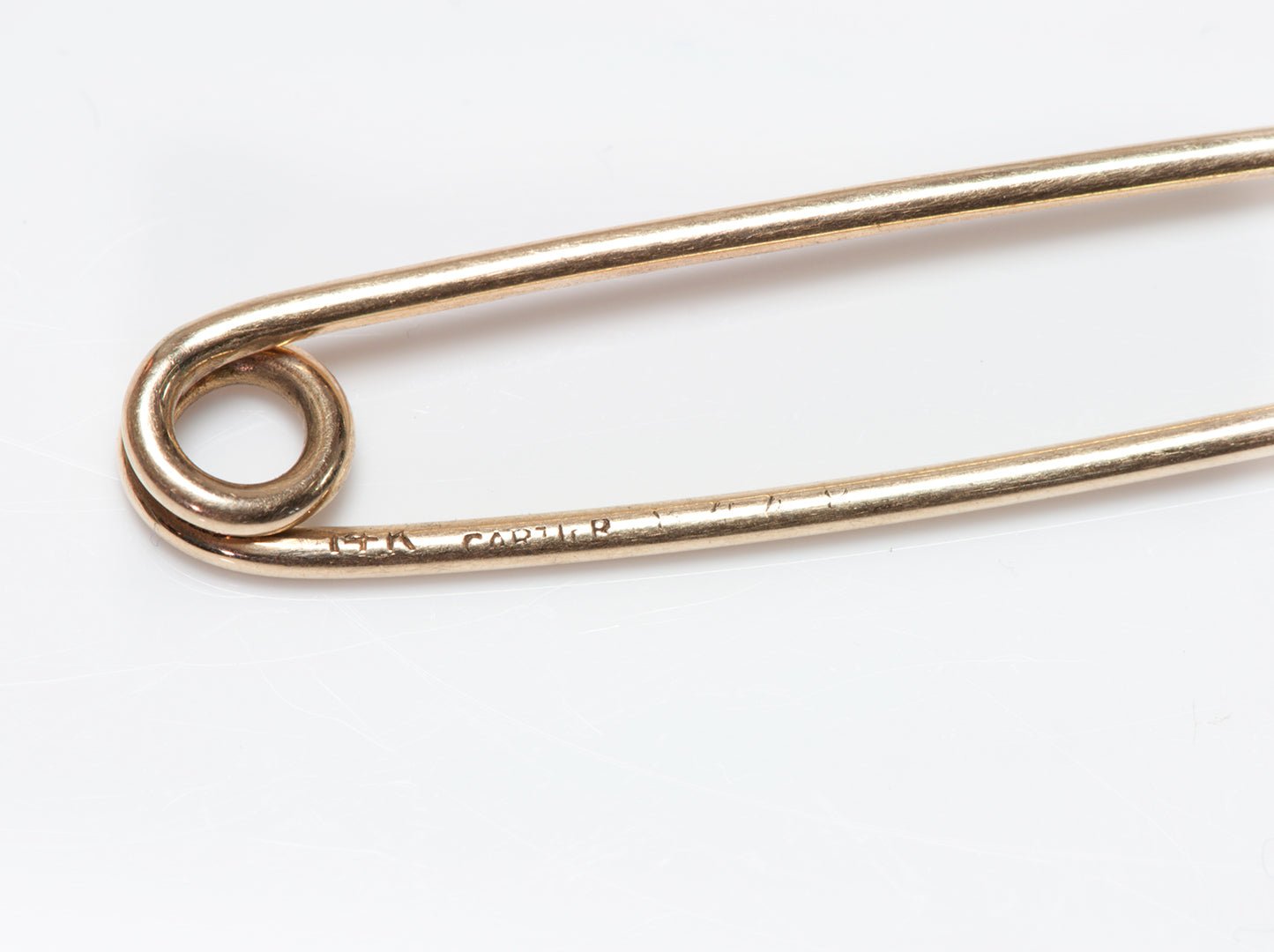 Vintage Cartier 14K Gold Safety Pin