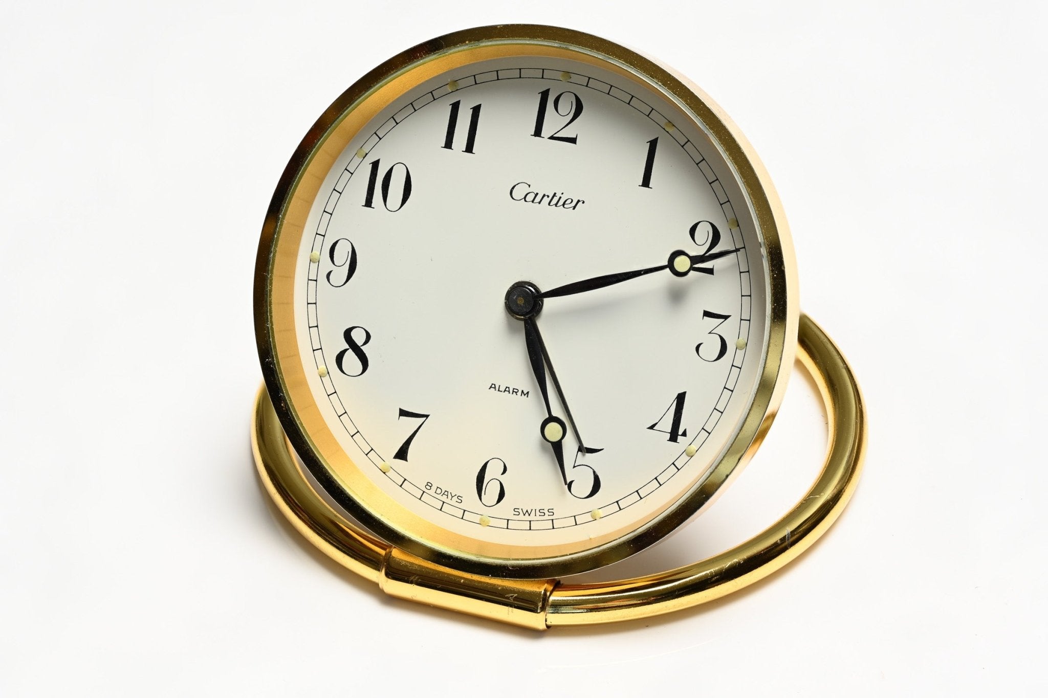Vintage Cartier 8 Days Alarm Clock