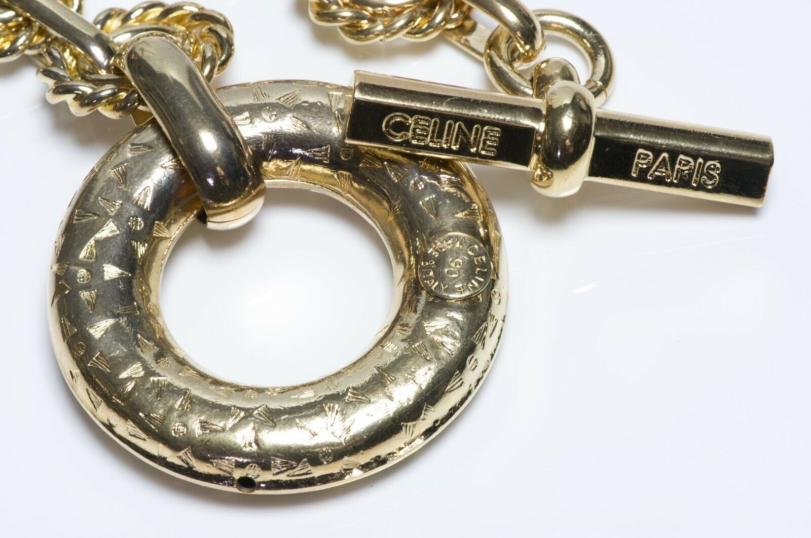Vintage CELINE Paris Chain Toggle Women’s Bracelet