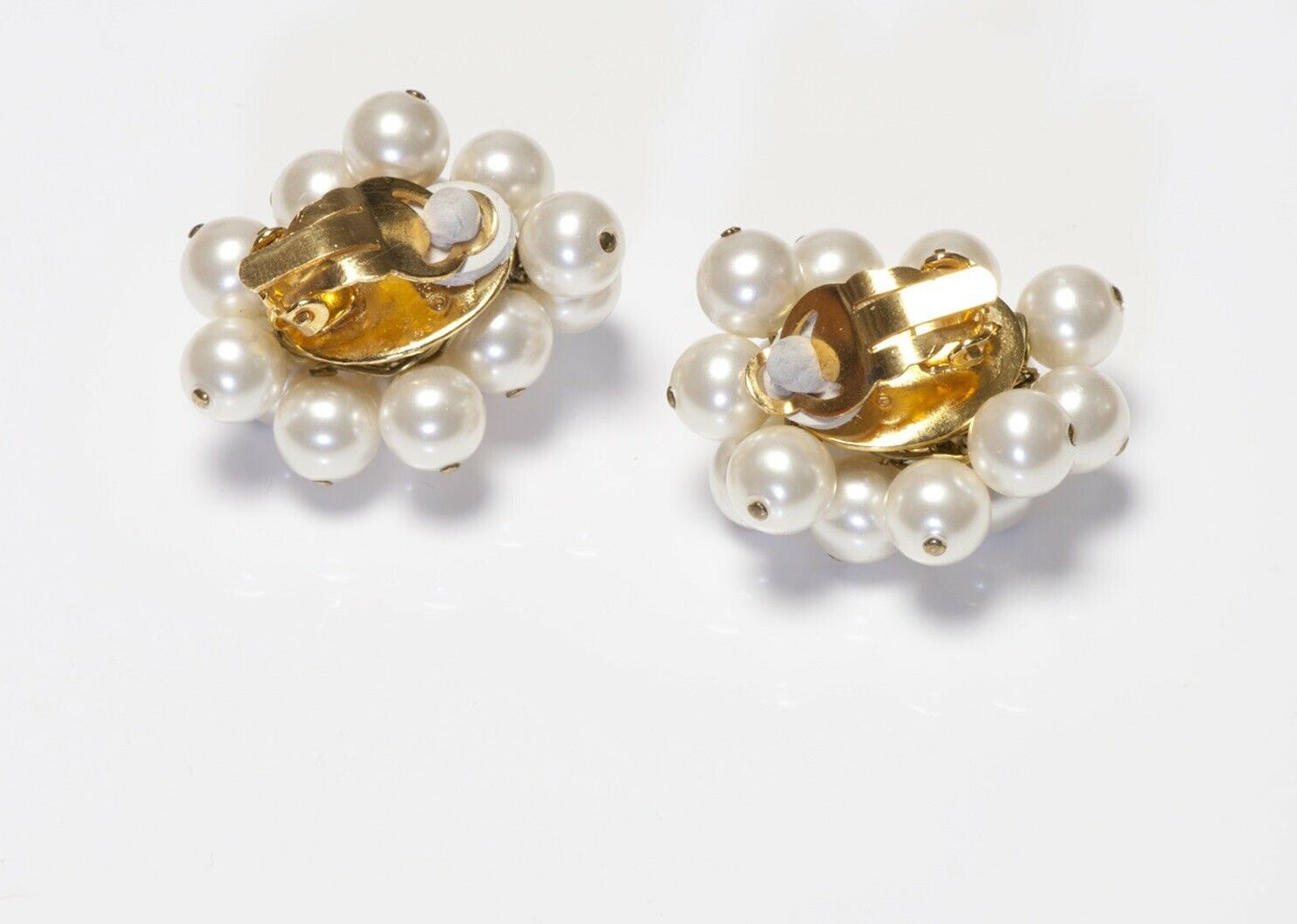 Vintage CHANEL Paris 1990’s Pearl Cluster Earrings