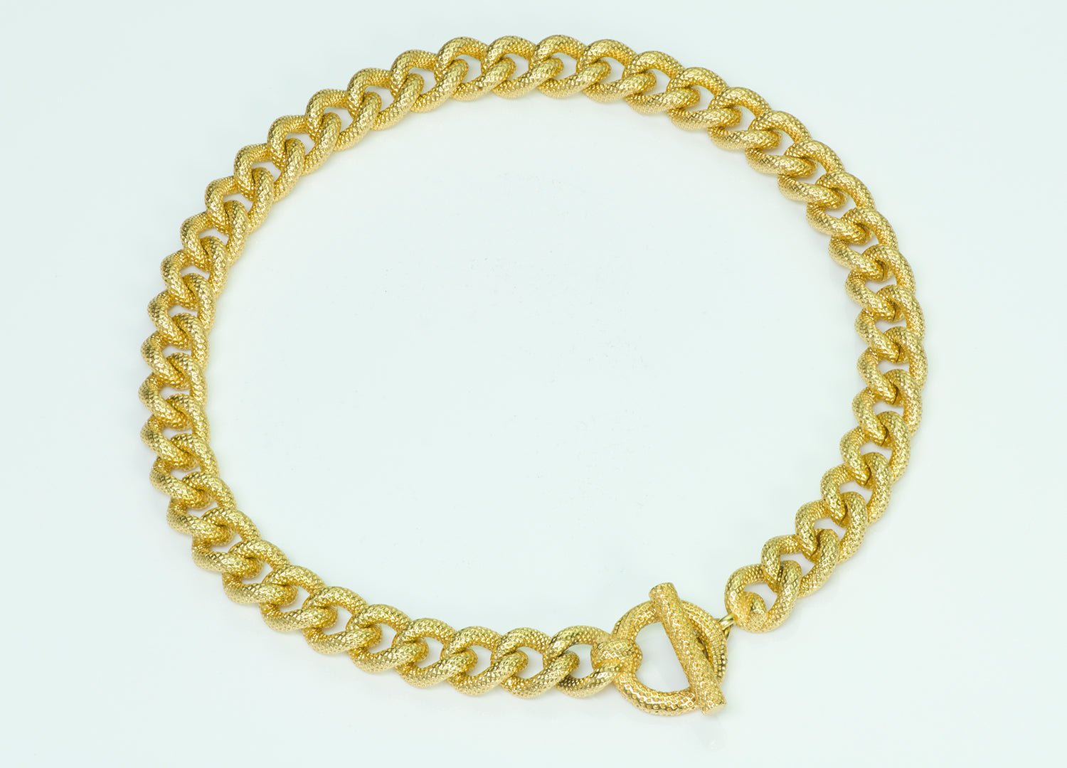 Vintage Christian Dior Gold Tone Chain Necklace