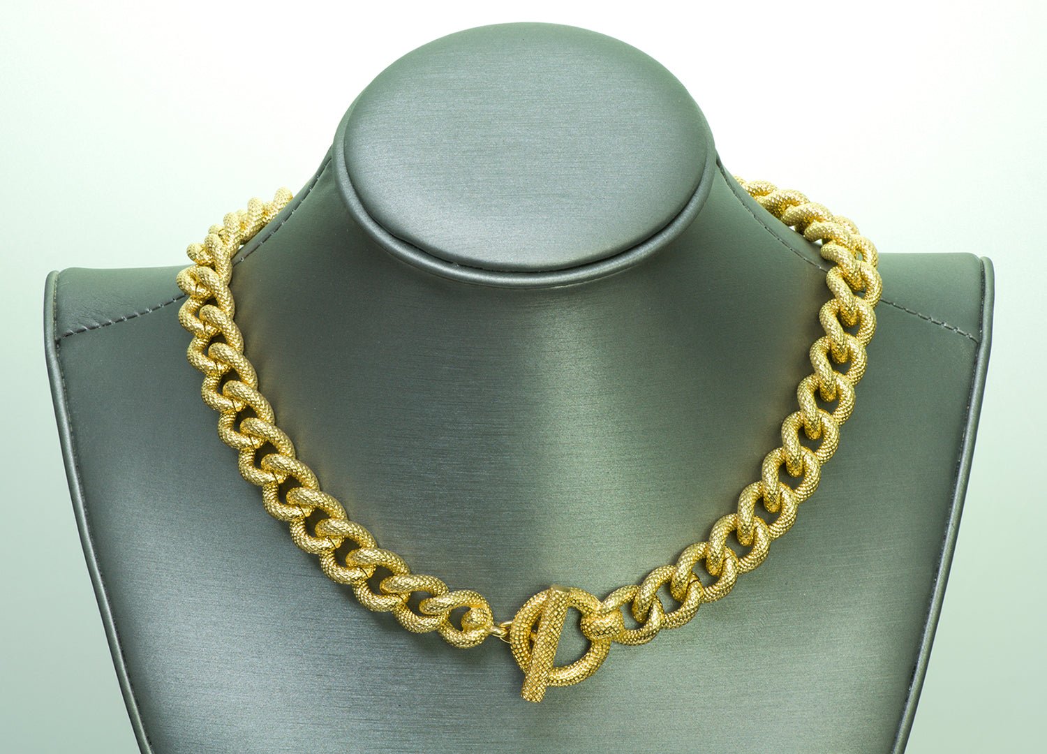 Vintage Christian Dior Gold Tone Chain Necklace