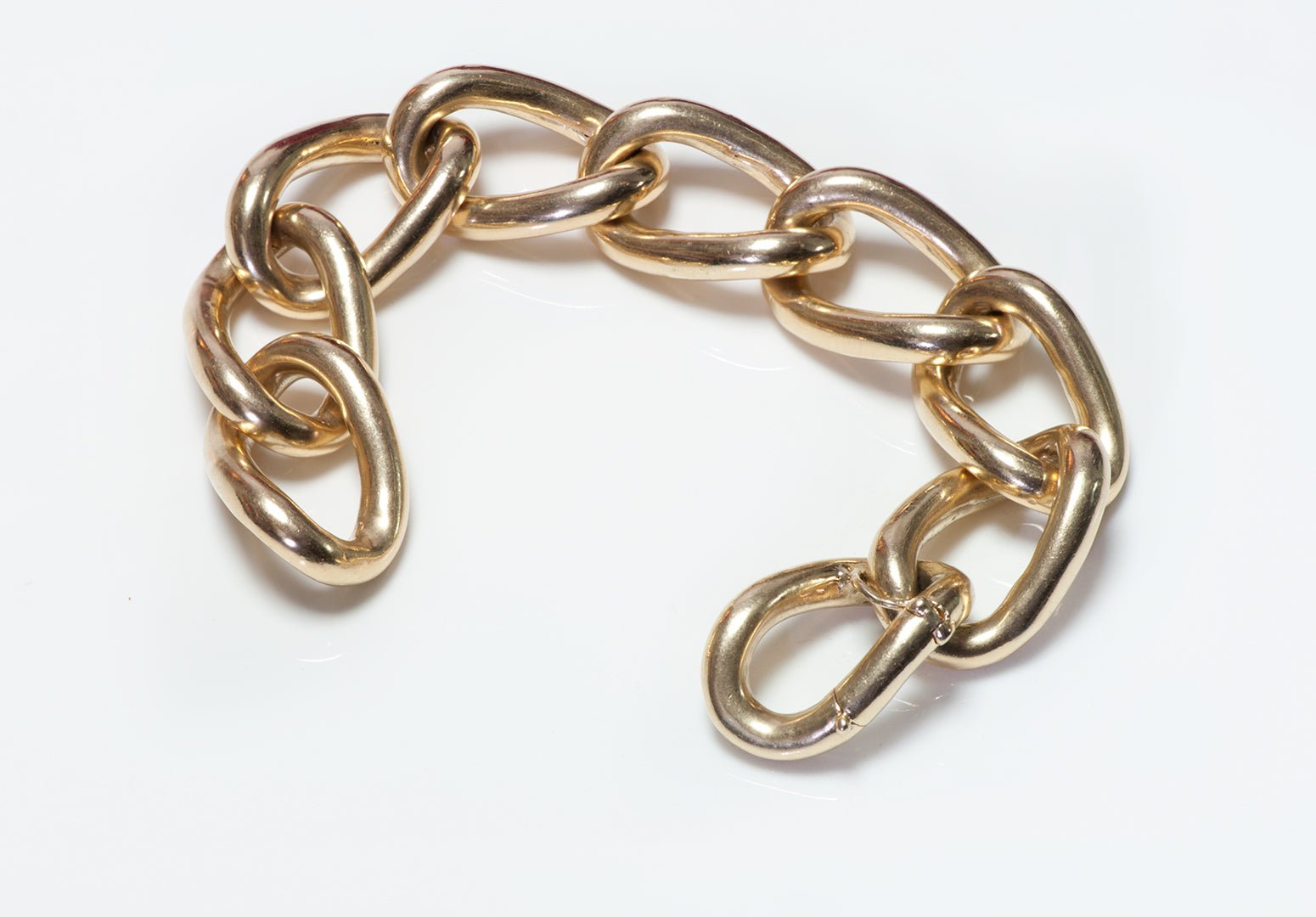 Vintage Chunky Chain Link Gold Bracelet