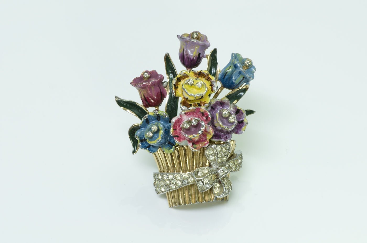 Vintage Costume Jewelry Flower Brooch