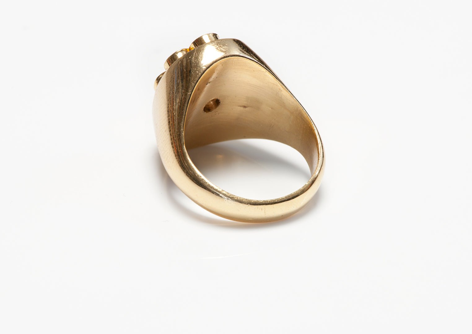 Vintage Diamond Gold Men's Ring