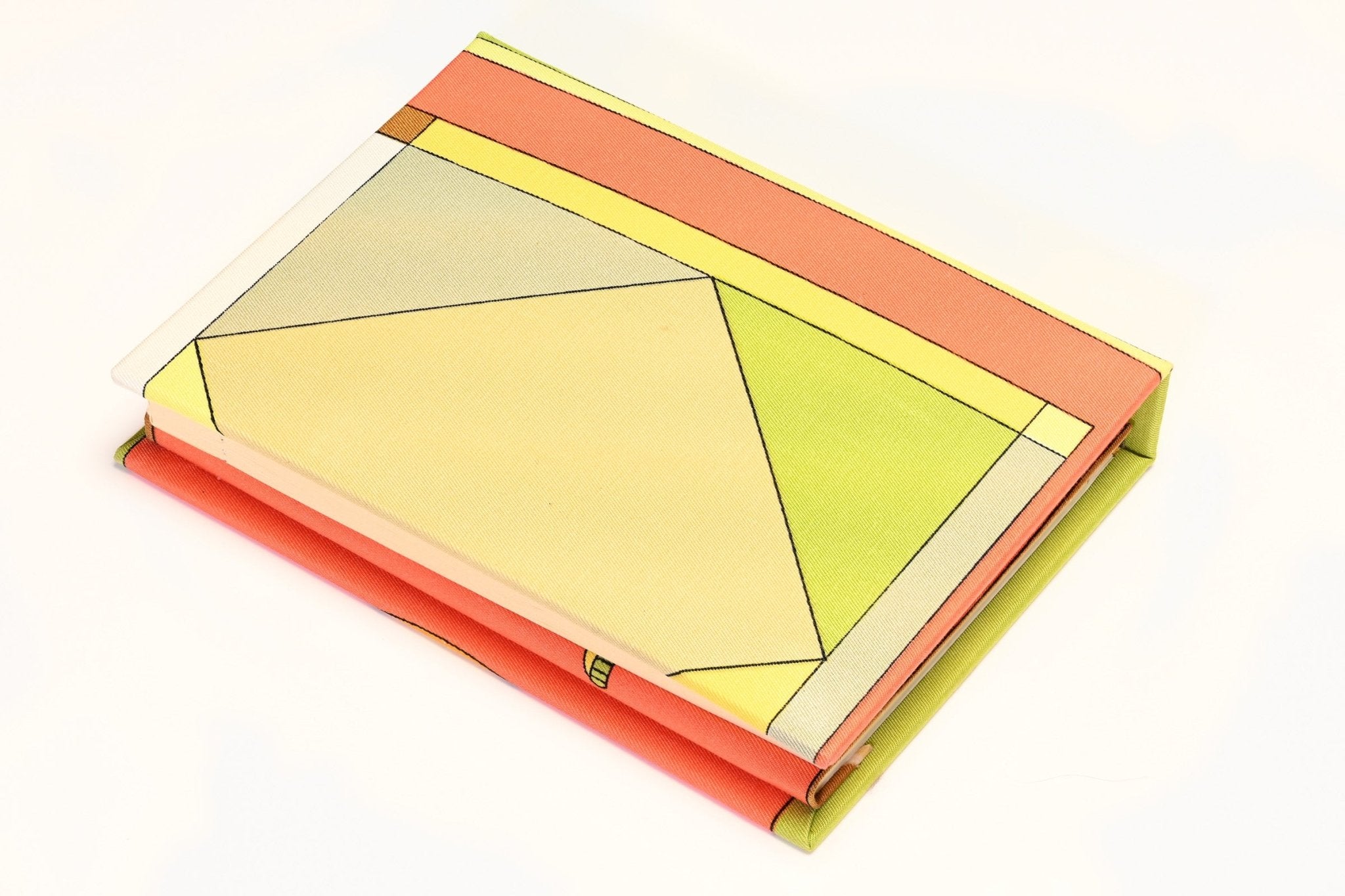 Vintage Emilio Pucci Orange Yellow Canvas Address Book Agenda