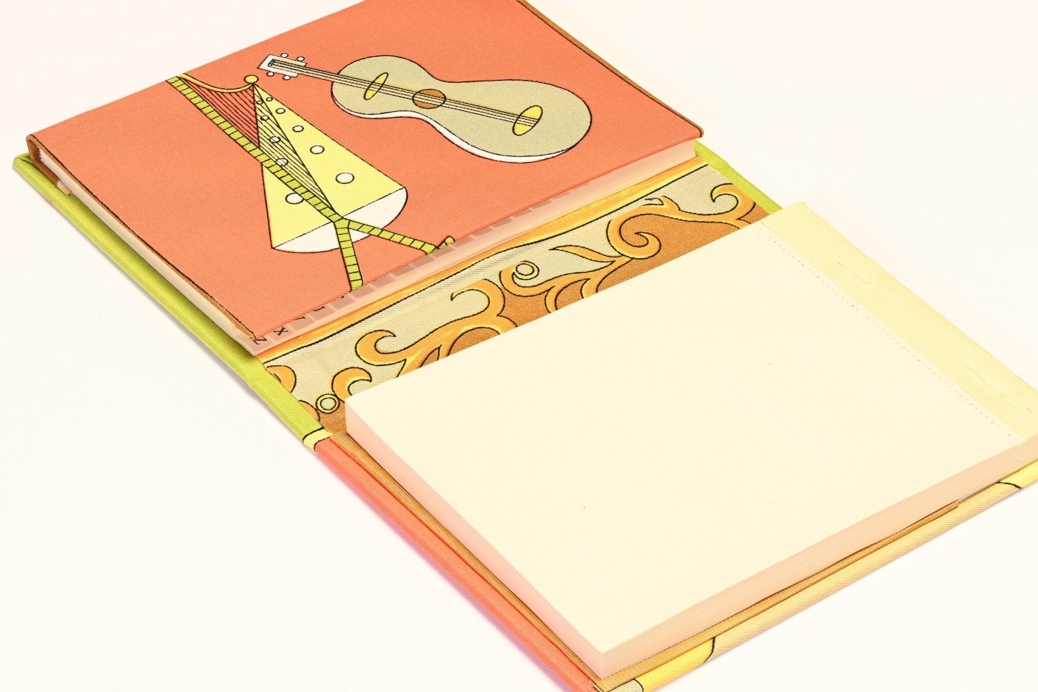 Vintage Emilio Pucci Orange Yellow Canvas Address Book Agenda