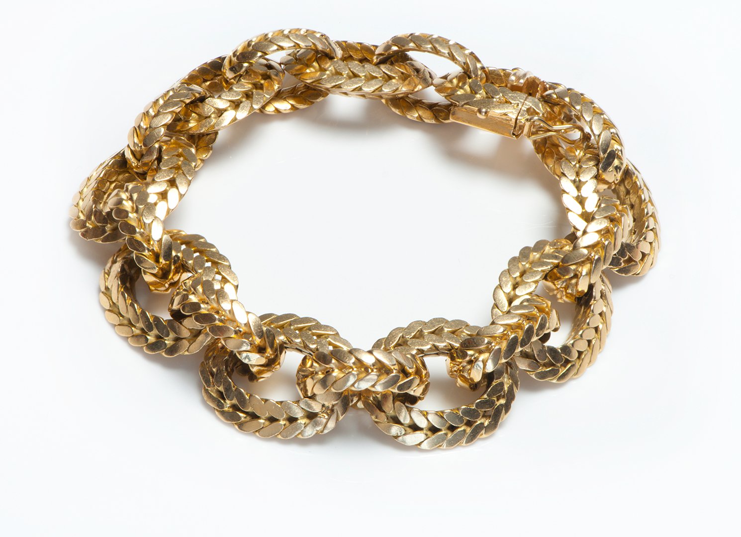 Vintage Fred Paris 18K Gold Link Bracelet