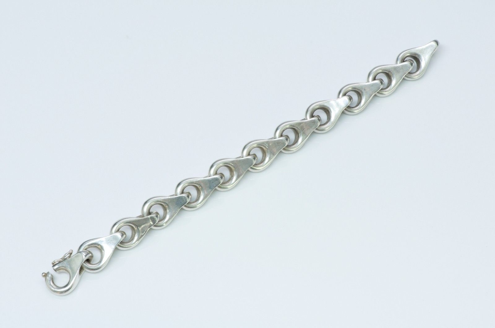 Vintage French Silver Link Chain Bracelet