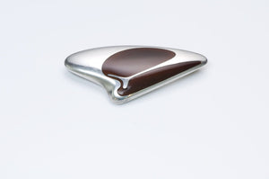 Vintage Georg Jensen Silver Enamel Brooch 314