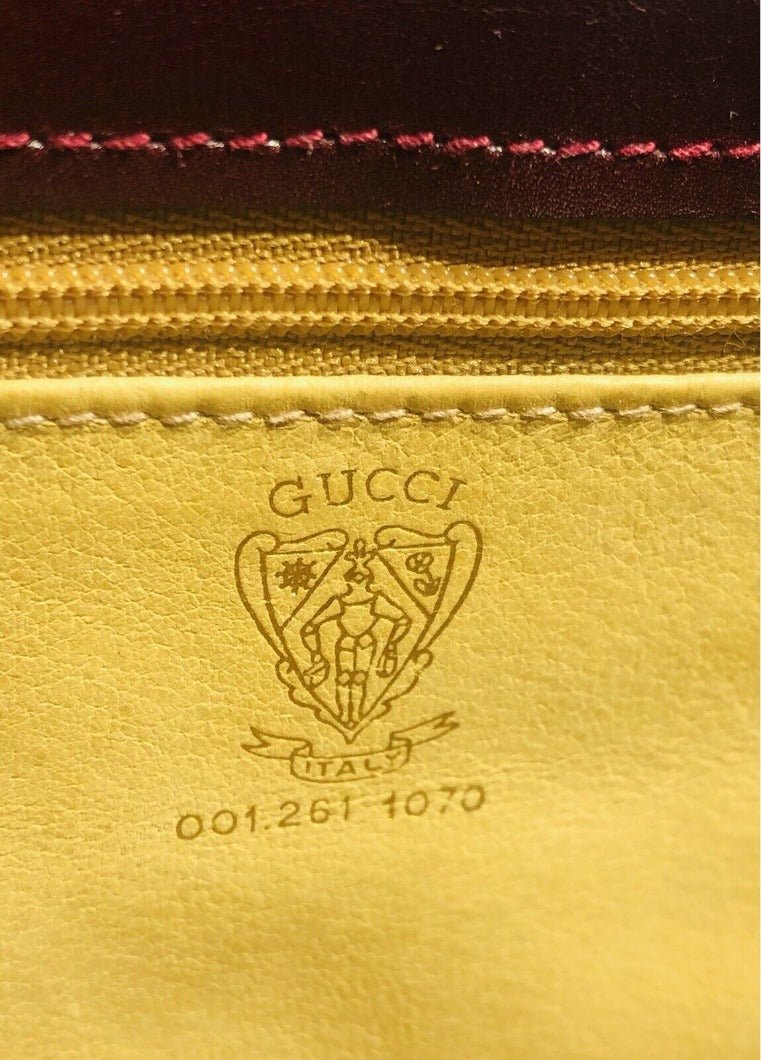 Vintage GUCCI Burgundy Leather Saddle Women’s Crossbody Bag