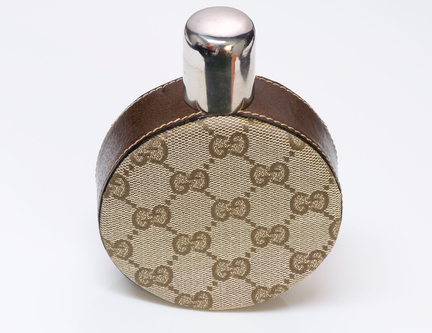 Vintage Gucci Monogram Round Flask