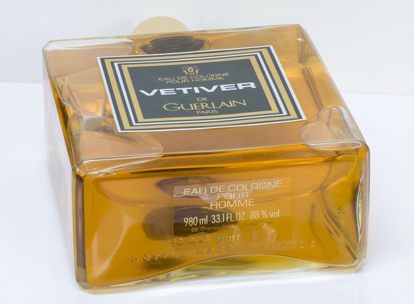Vintage GUERLAIN Paris Vetiver Eau de Cologne Pour Homme Perfume 980ML 33.1OZ