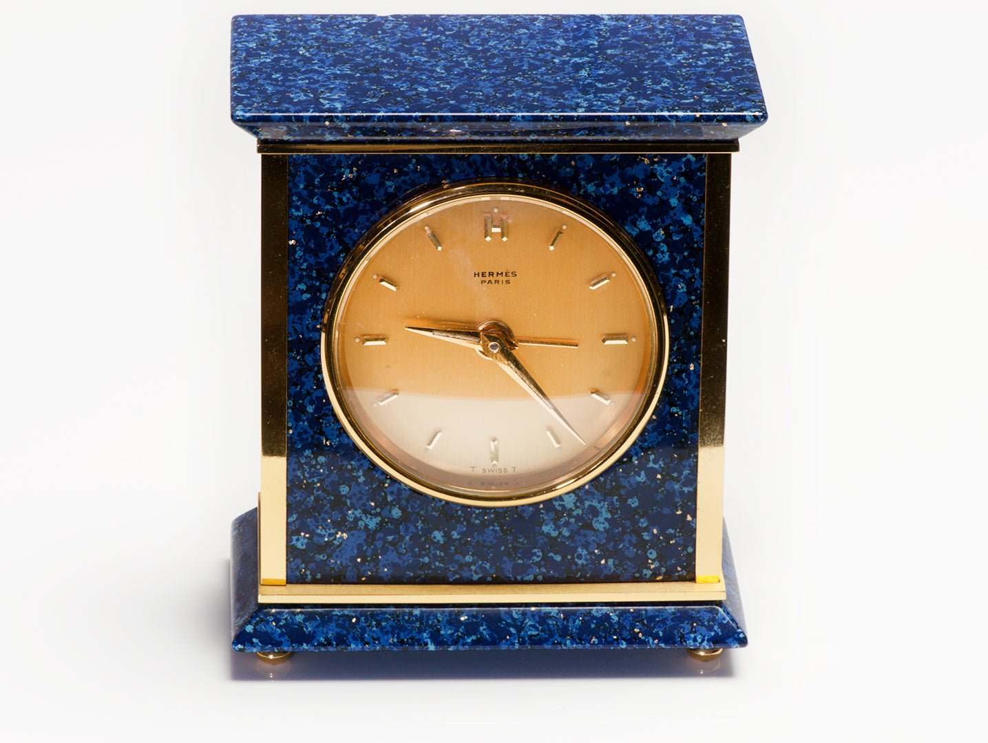 Vintage Hermes Blue Lacquer Clock 🕰