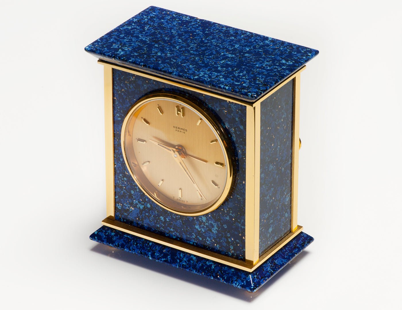Vintage Hermes Blue Lacquer Clock 🕰