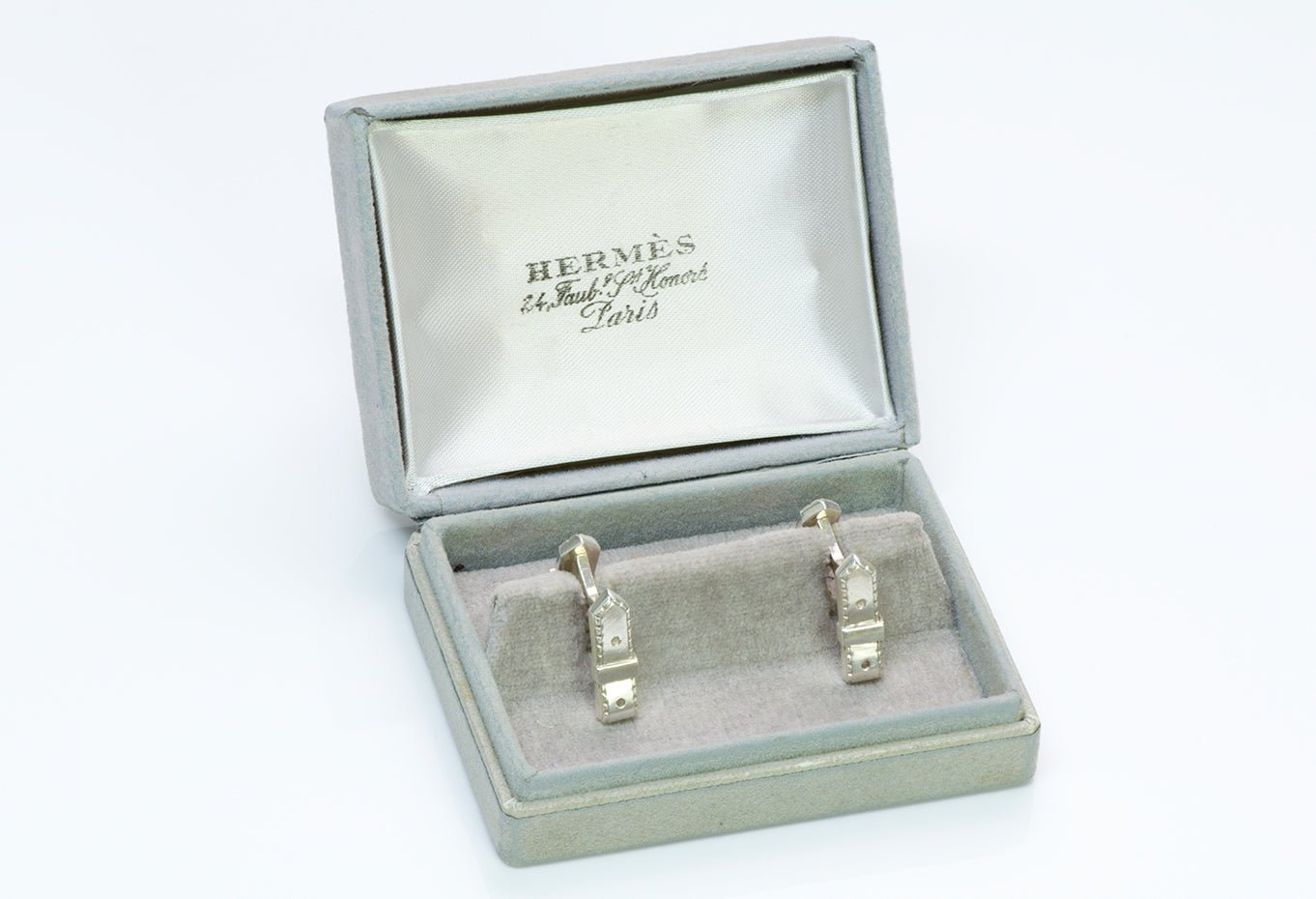 Vintage Hermès Silver Cufflinks