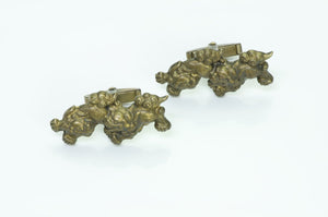 Vintage Japanese Silver Lion Cufflinks