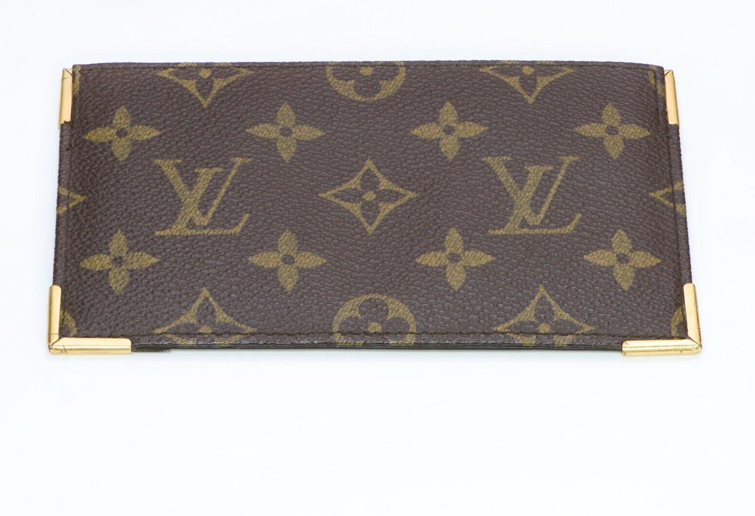 Vintage Louis Vuitton LV Brown Monogram Jotter Note Card Case