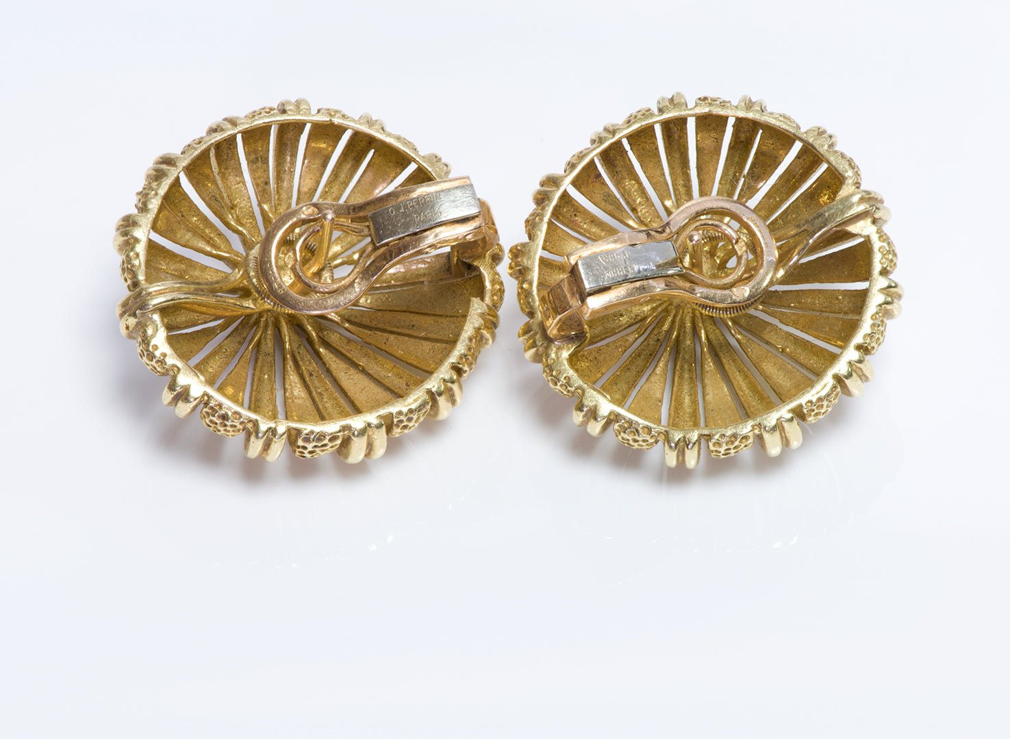 Vintage O. J. Perrin 18K Yellow Gold Earrings