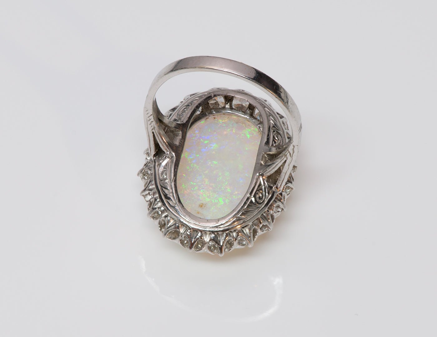 Vintage Opal Diamond Ring