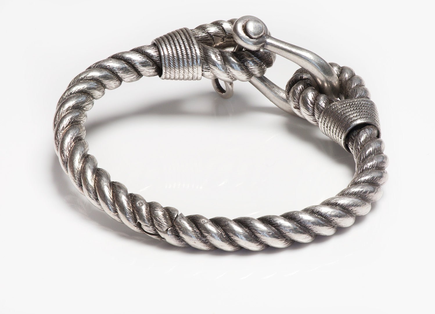 Vintage Silver Rope Bracelet