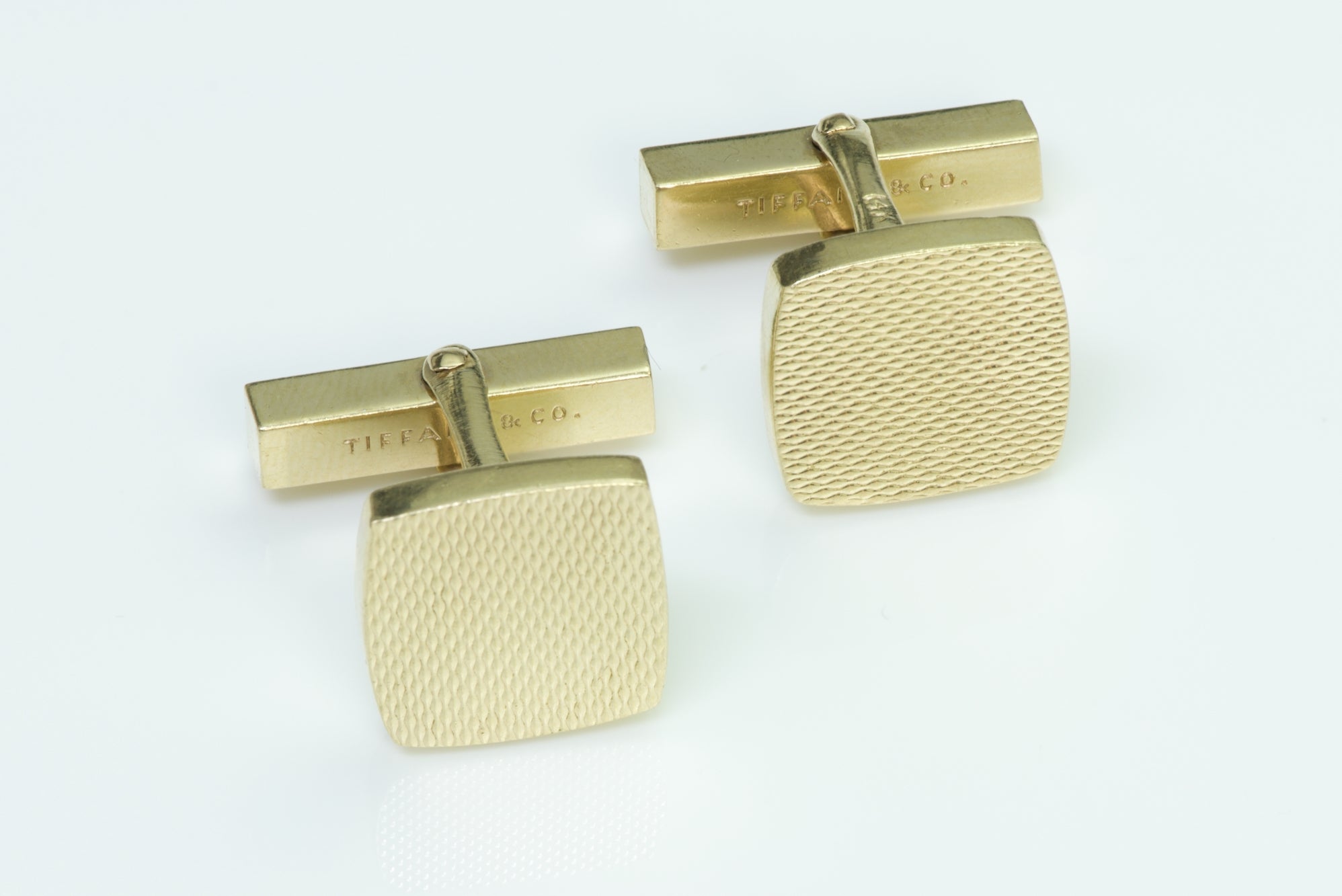 Vintage Tiffany & Co. 14K Yellow Gold Cufflinks - DSF Antique Jewelry