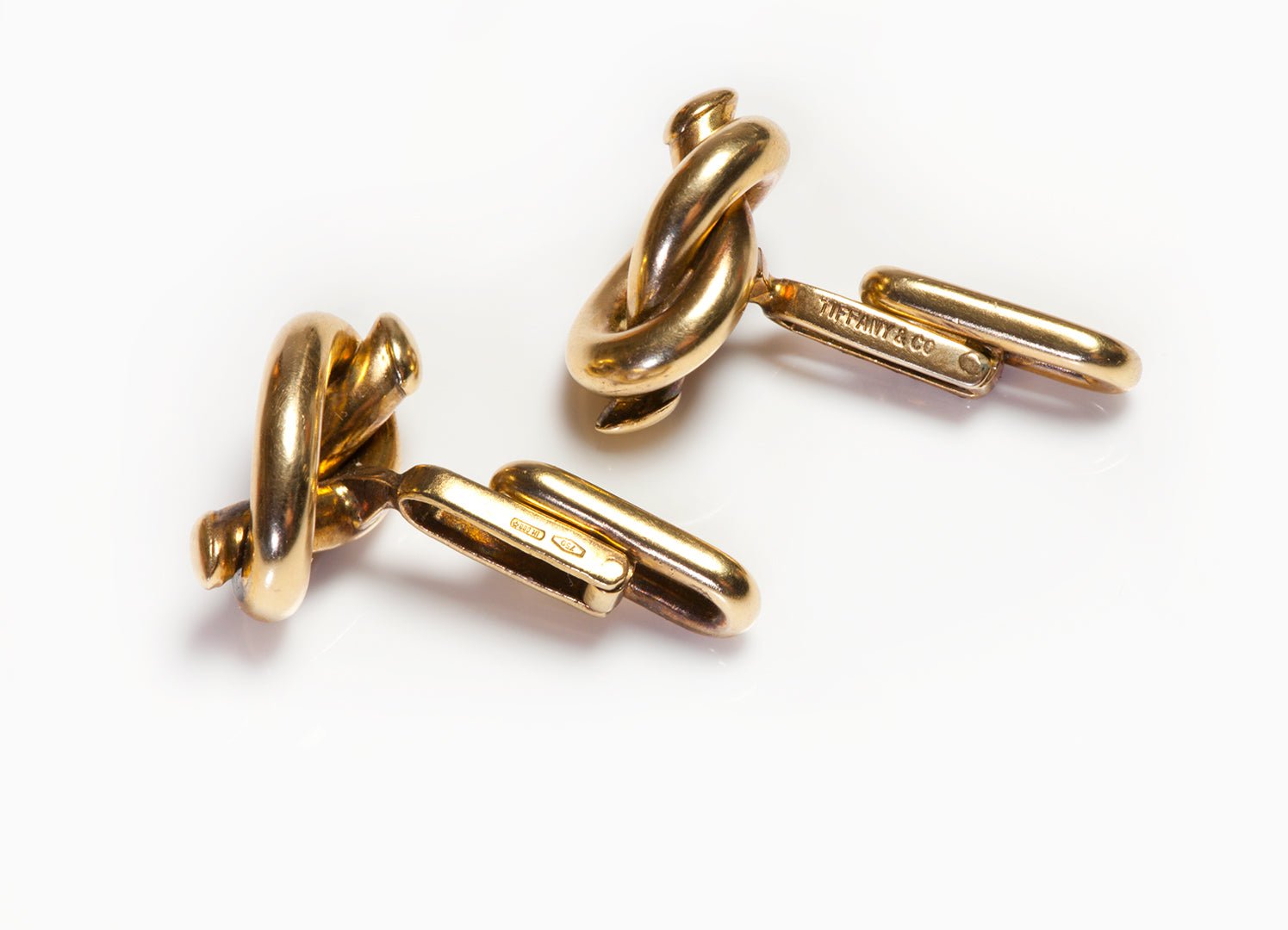 Vintage Tiffany & Co. 18K Gold Knot Cufflinks