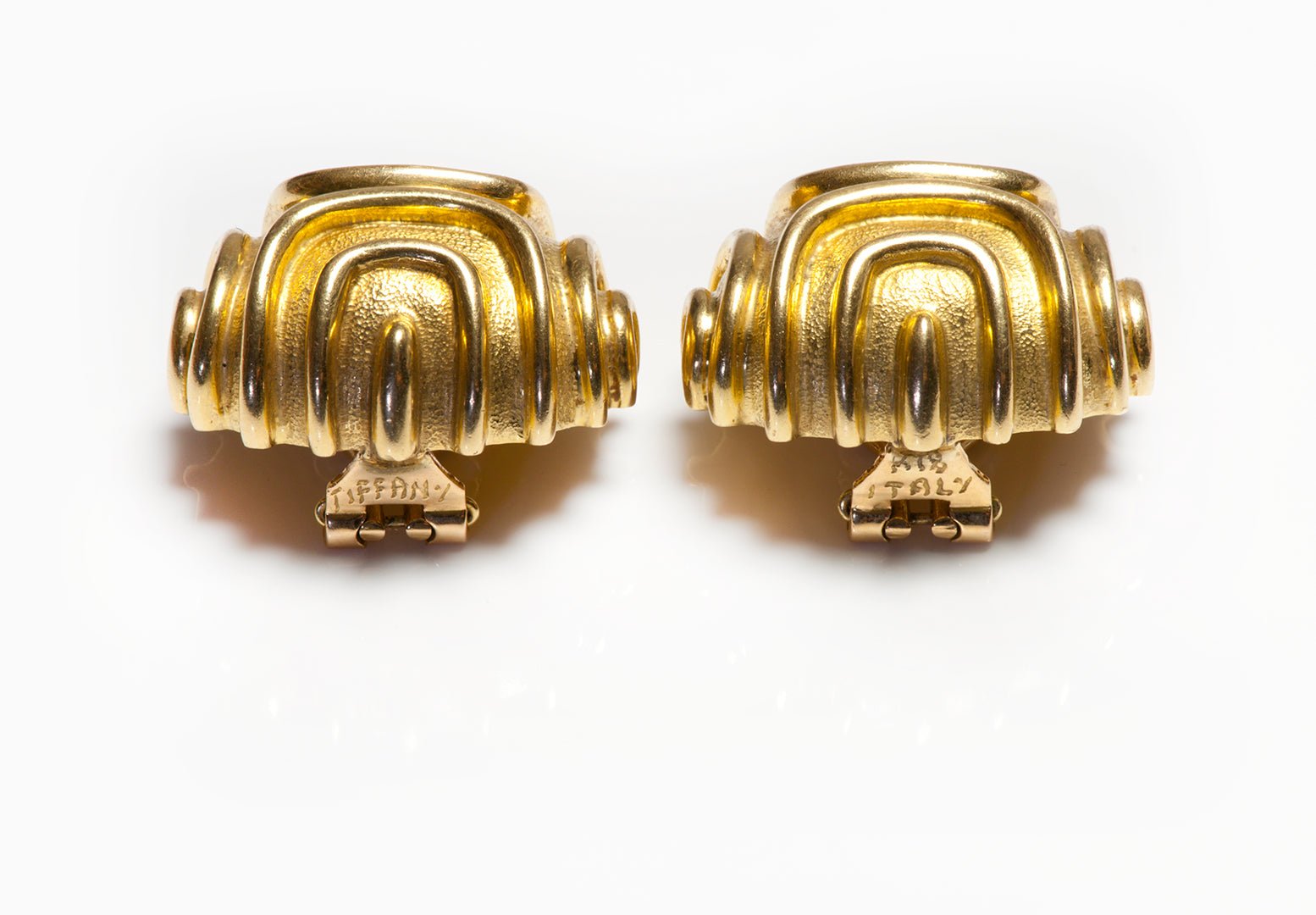 Vintage Tiffany & Co. 18K Yellow Gold Earrings