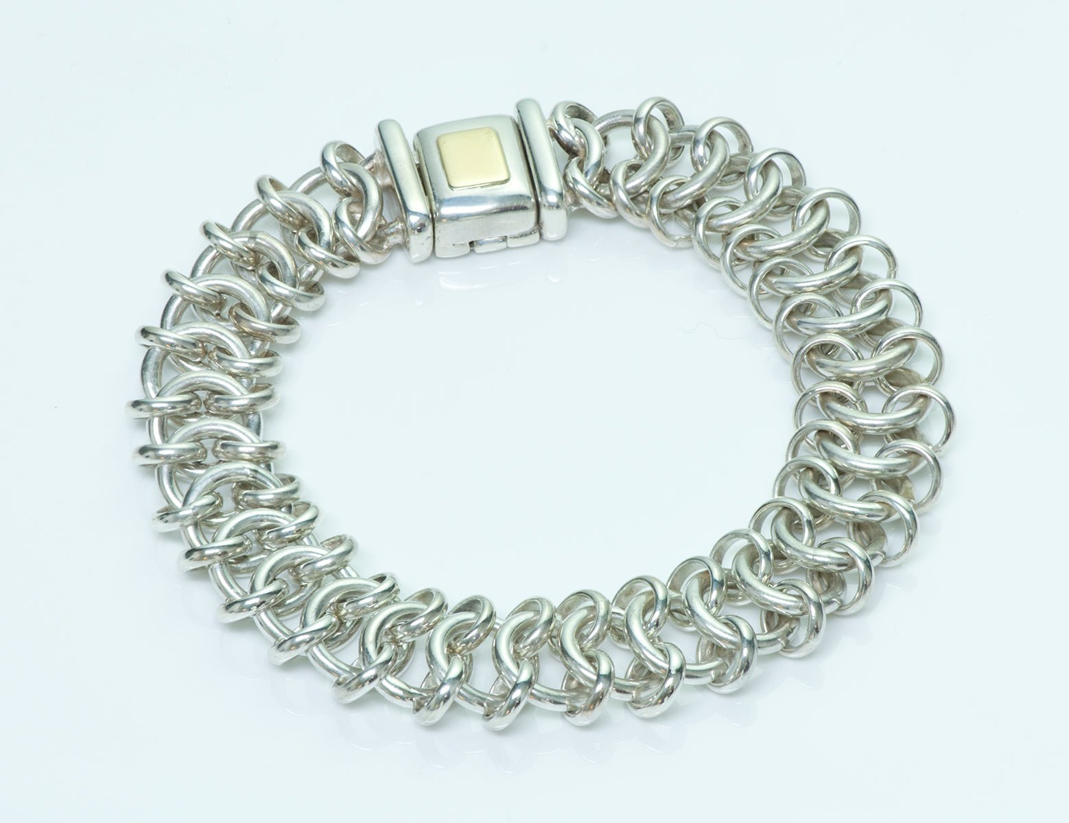 Vintage Tiffany & Co. Sterling Silver Gold Bracelet