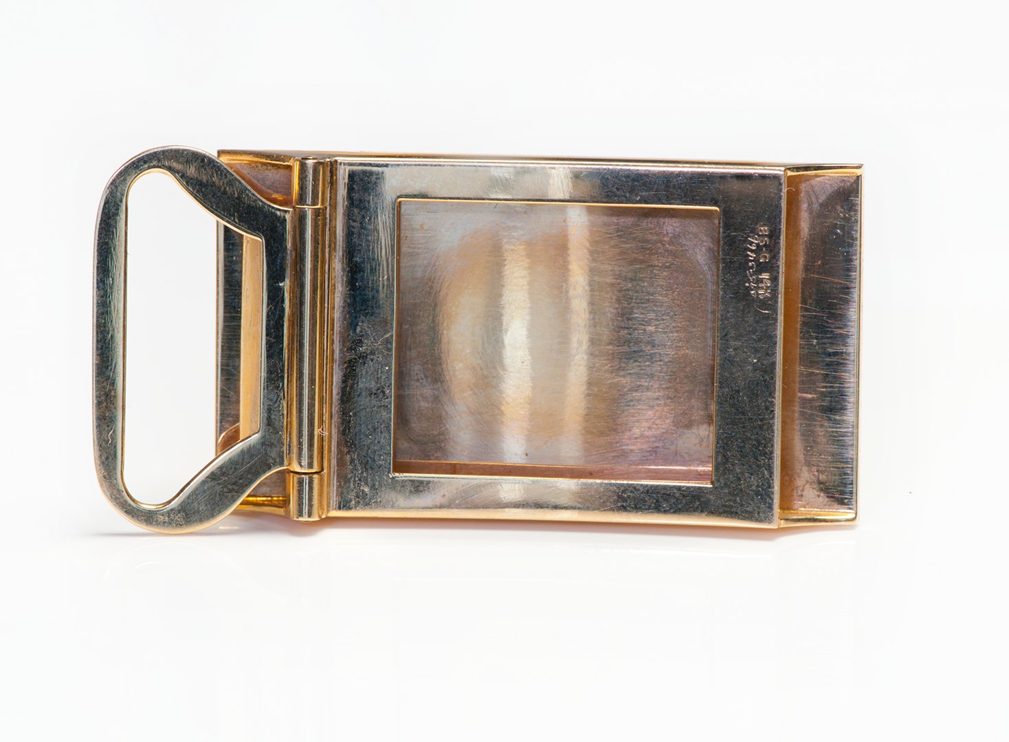 Vintage Two Tone Gold Belt Buckle