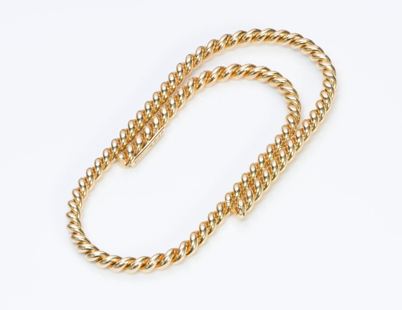 Vintage Verdura Rope Twist Gold Money Clip