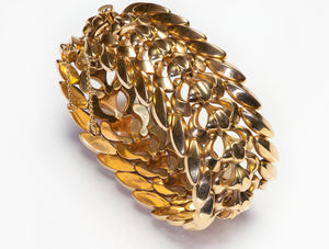 Vintage Wide 18K Yellow Gold Bracelet
