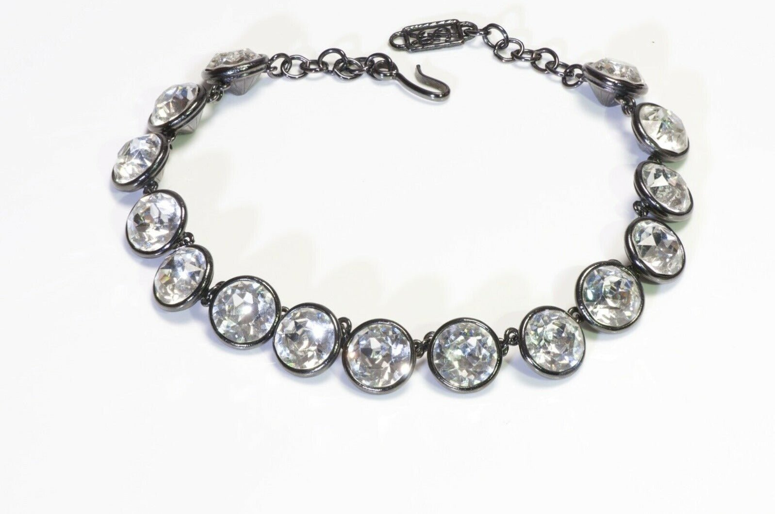 Vintage Yves Saint Laurent Crystal Riviere Necklace