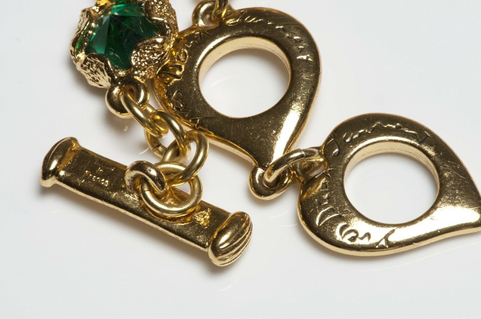 Vintage Yves Saint Laurent Paris Crystal Star Necklace Earrings Set