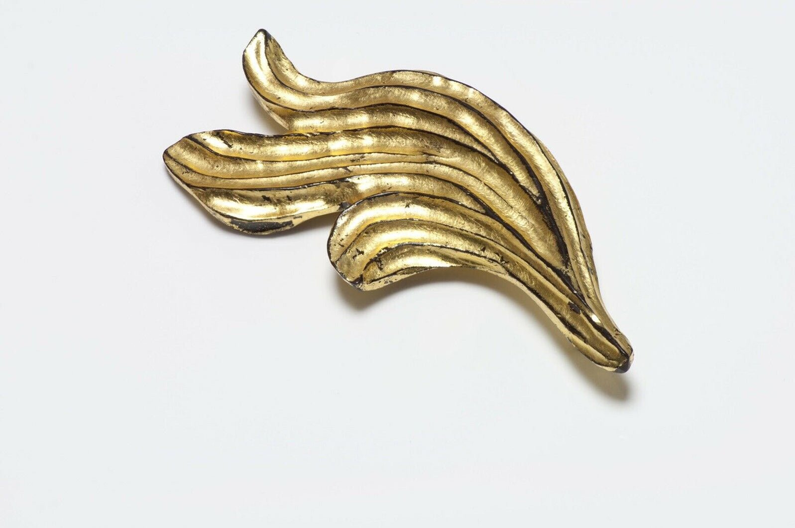 Vintage Yves Saint Laurent Rive Gauche Goossens Leaf Brooch