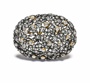 Rare Vintage Buccellati Diamond Brooch