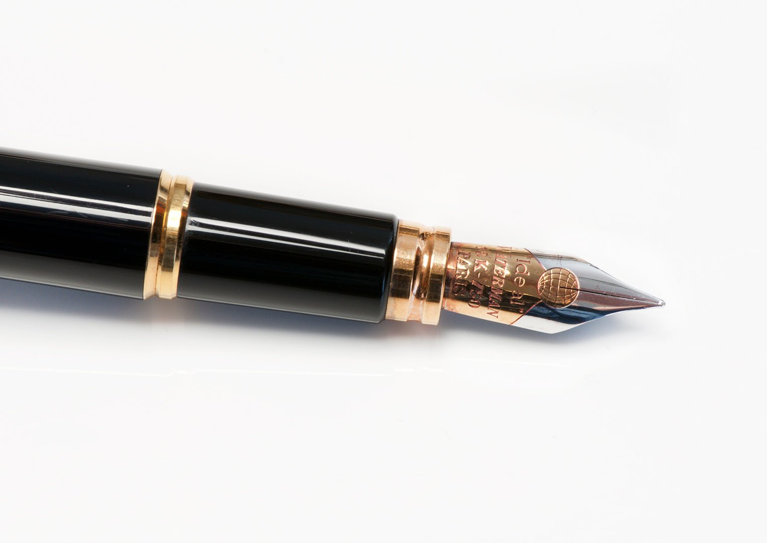 Waterman Le Man Black "Ideal" 18K Nib Fountain Pen