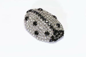 Yves Saint Laurent Rive Gauche Crystal Ladybug Pendant Brooch