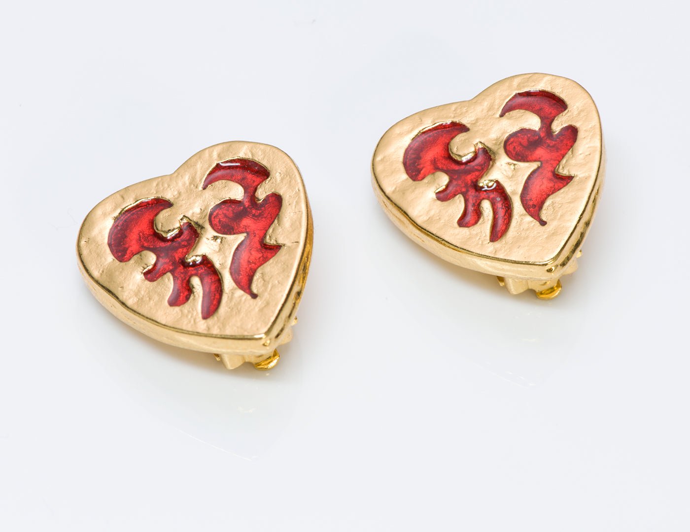 Yves Saint Laurent YSL Heart Earrings