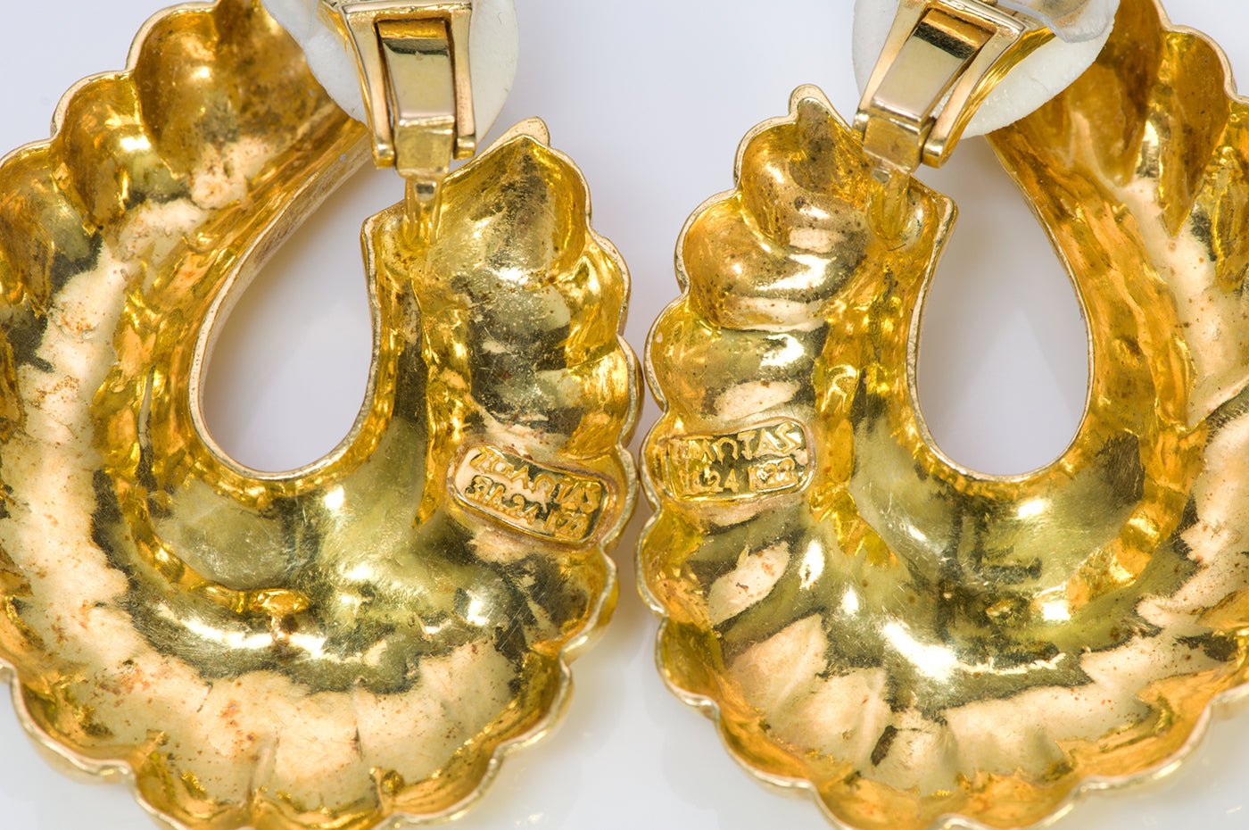Zolotas Greece 22K Yellow Gold Earrings