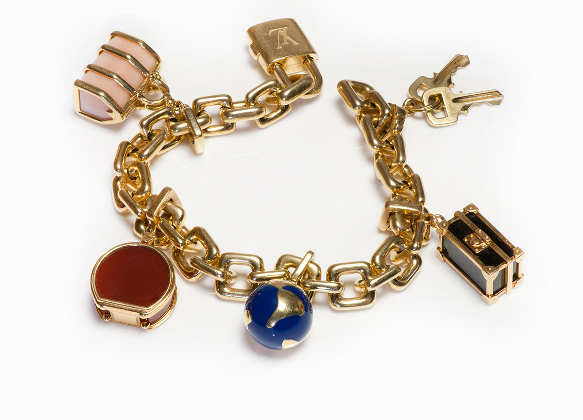 Louis Vuitton Monogram Chain Bracelet - Brass Link, Bracelets